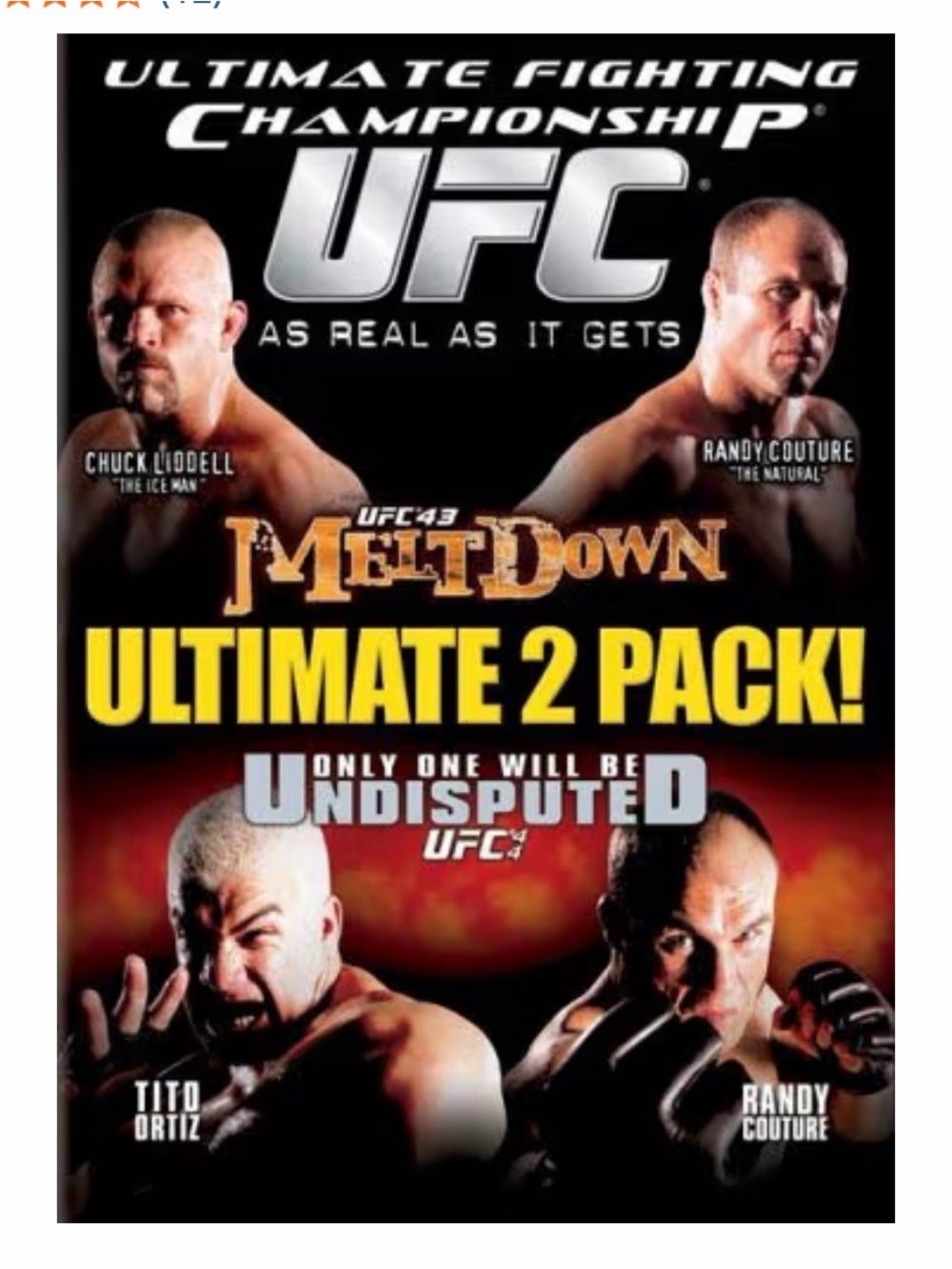 UFC Black & Yellow Ultimate 2 Pack - Meltdown & Undisputed A2